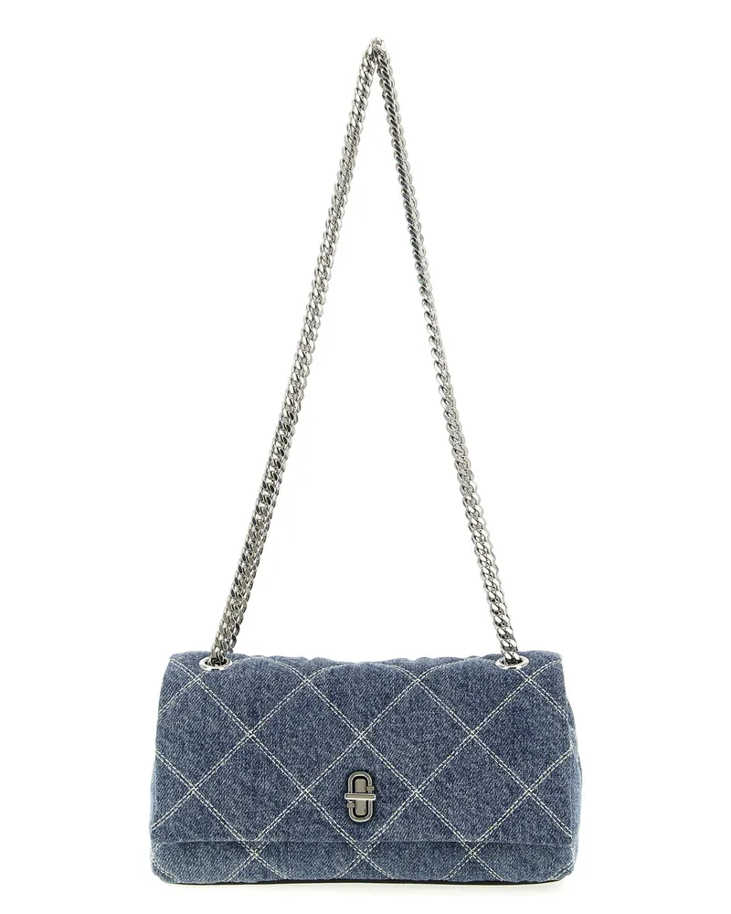 Marc Jacobs der gesteppte Denim -Dual -Ketten -Umhängetasche Blue