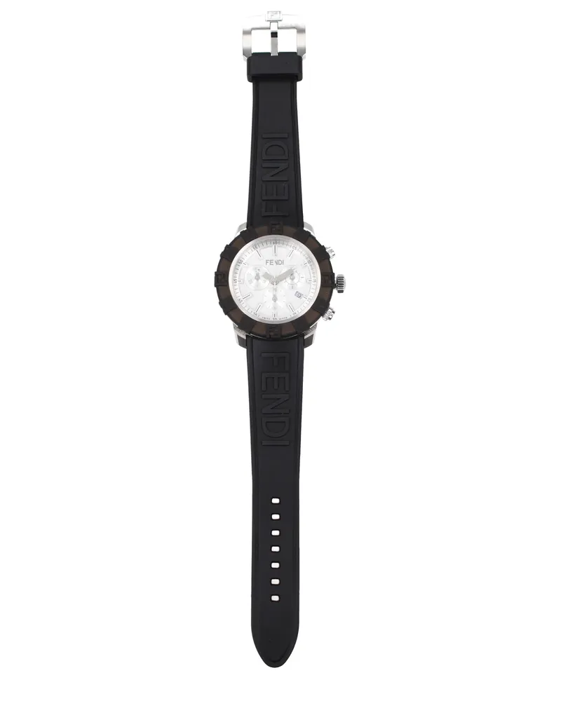 Fendi Handgelenk Uhren Männer Stahl schwarz/silber -