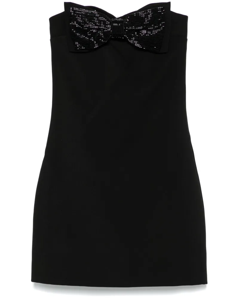 Self-Portrait Self -Portrait -Bogen -Detail Mini -Kleid Black