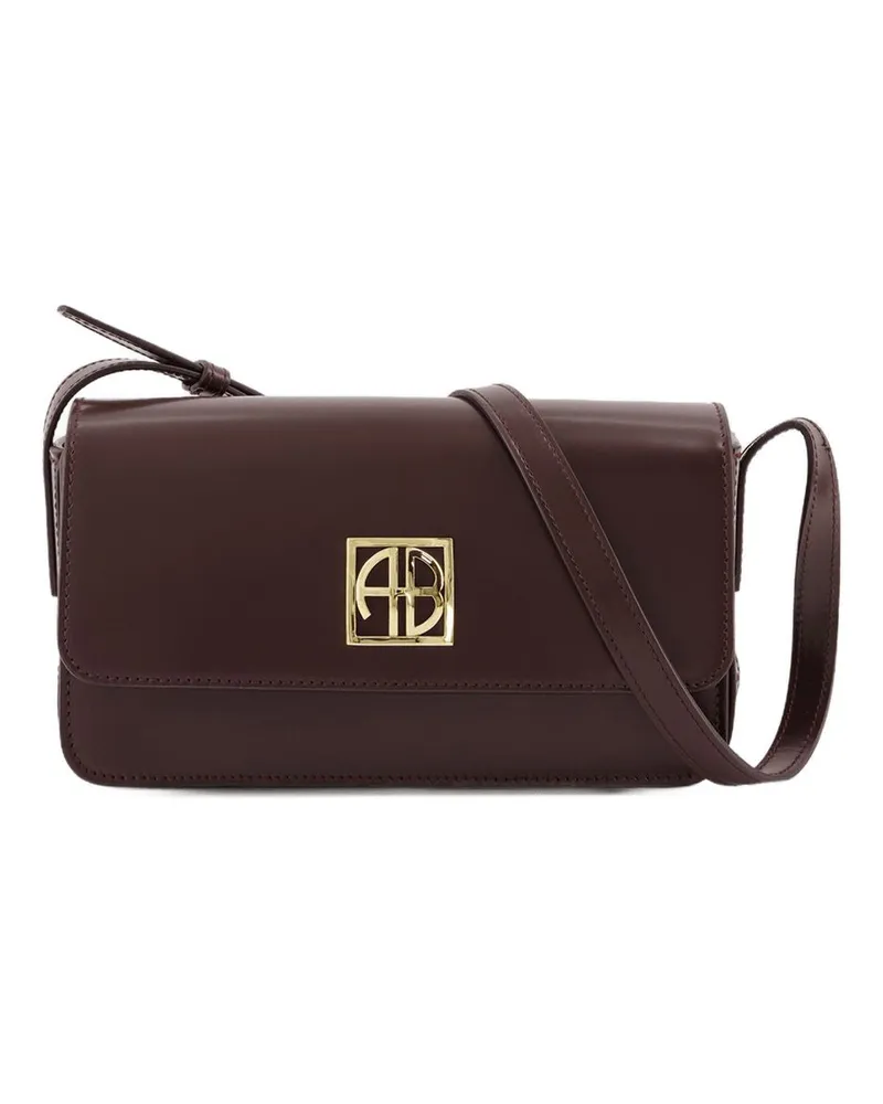 Anine Bing Elly Crossbody  Leder Burgund Burgund