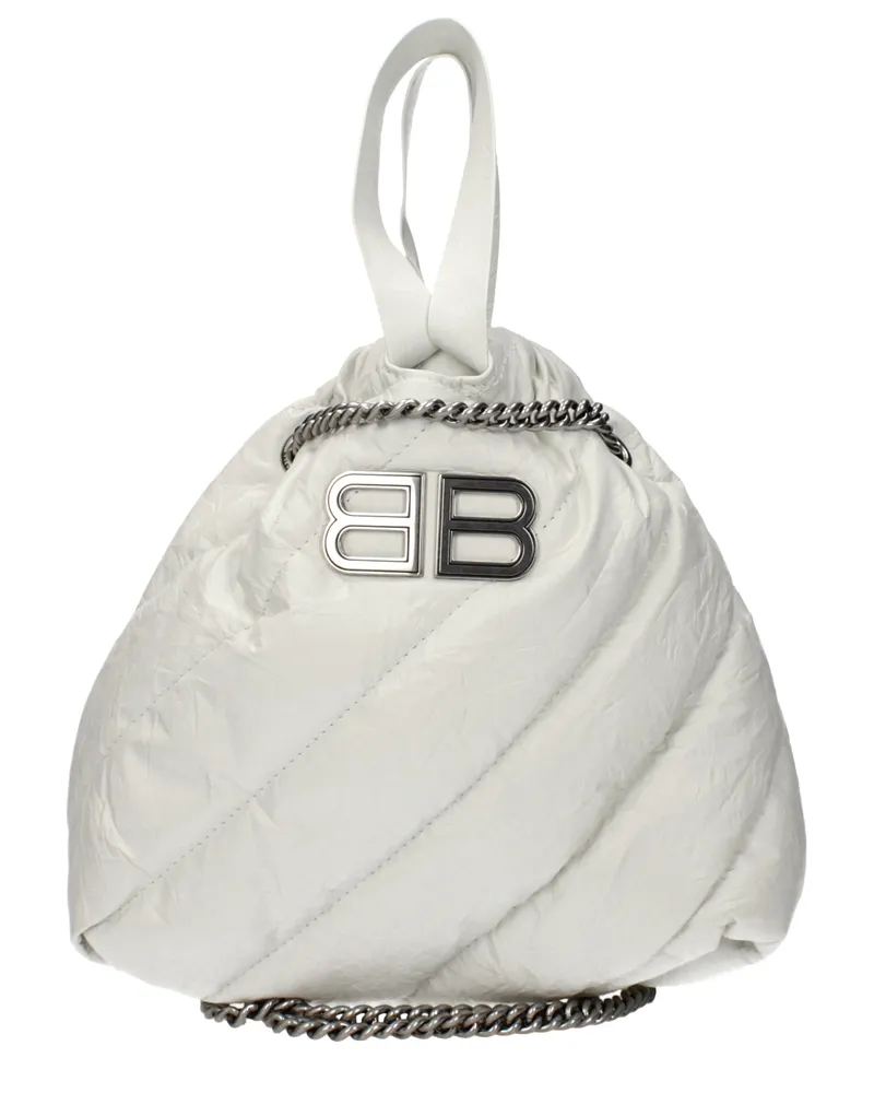 Balenciaga Damens Umhängetaschen aus weißem Leder -