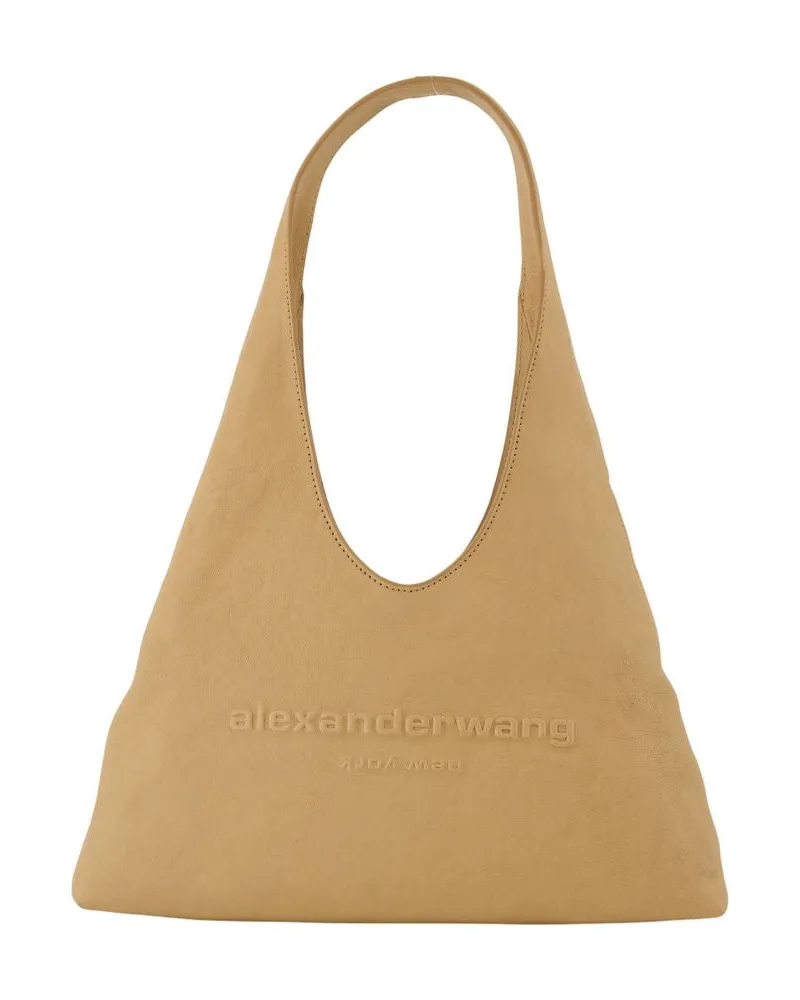 Alexander Wang Pike Small Hobo Umhängetasche  Leder Beige Beige
