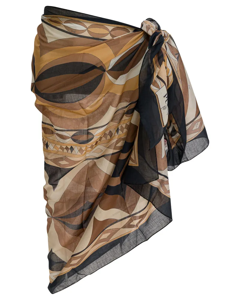 Emilio Pucci Collane“ Pareo Black