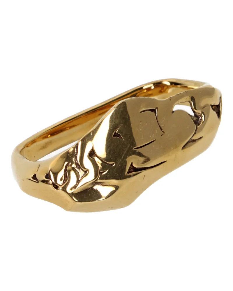 Alexander McQueen Alexander Mc Queen Damens Ringe Goldmetall -
