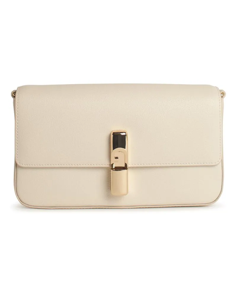 Furla Iren' kleines Creme Lear Crossbody -Tasche Cream