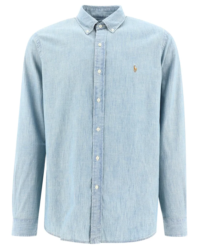 Ralph Lauren Pony Light Jeanshemd Hellblau