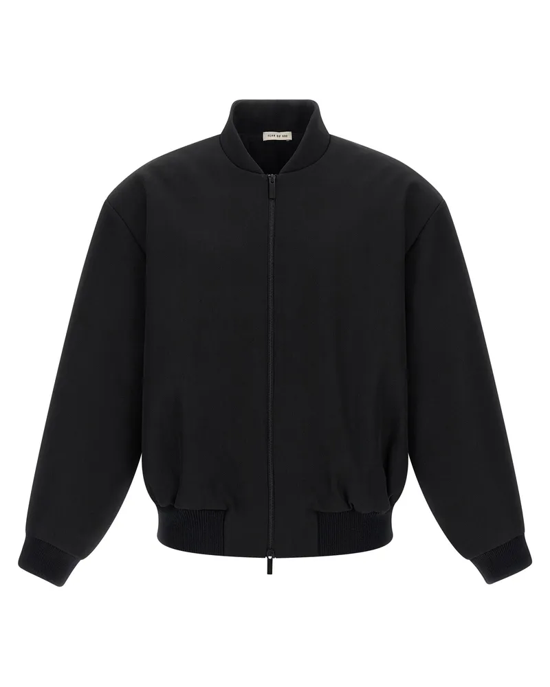 Fear of God Angst vor Gott Wollbomberjacke Black
