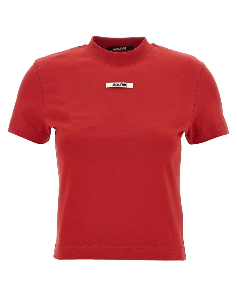 Jacquemus Le T Shirt Gros Grain' T -Shirt Red