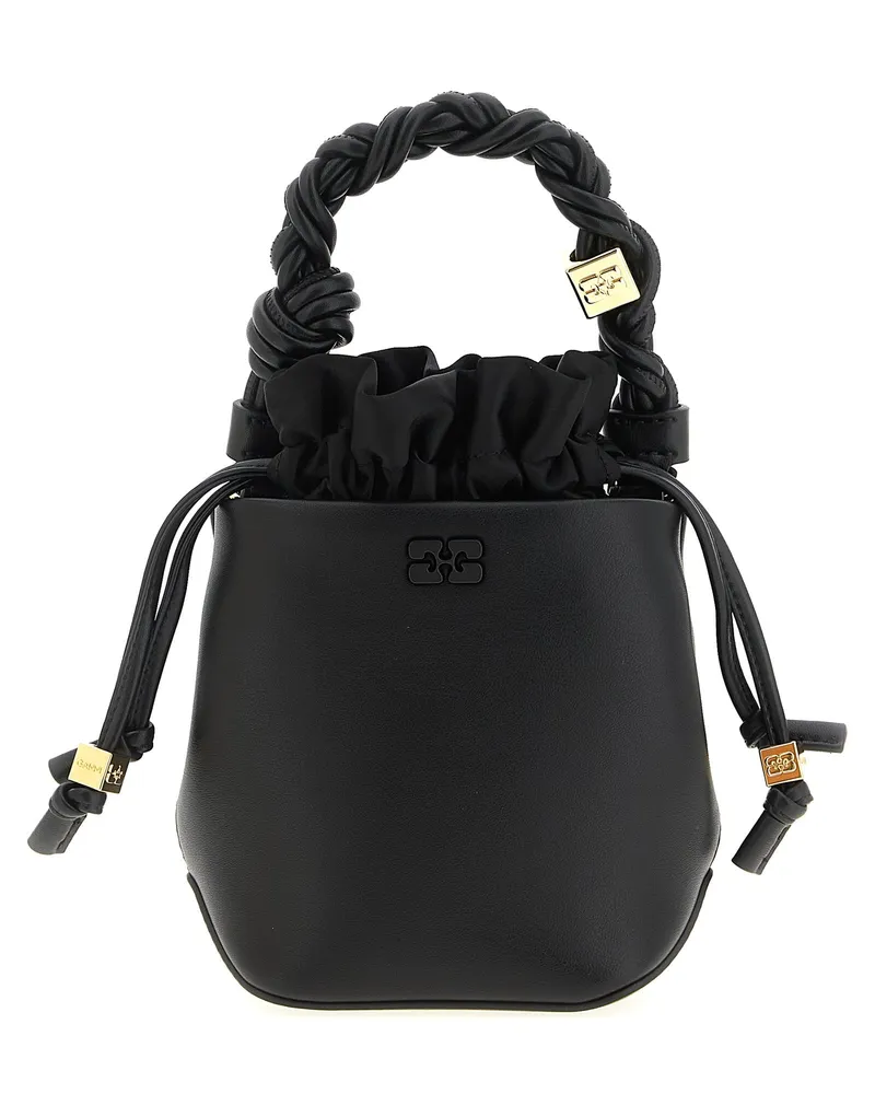 Ganni Mini Bou Bucket' Handtasche Black