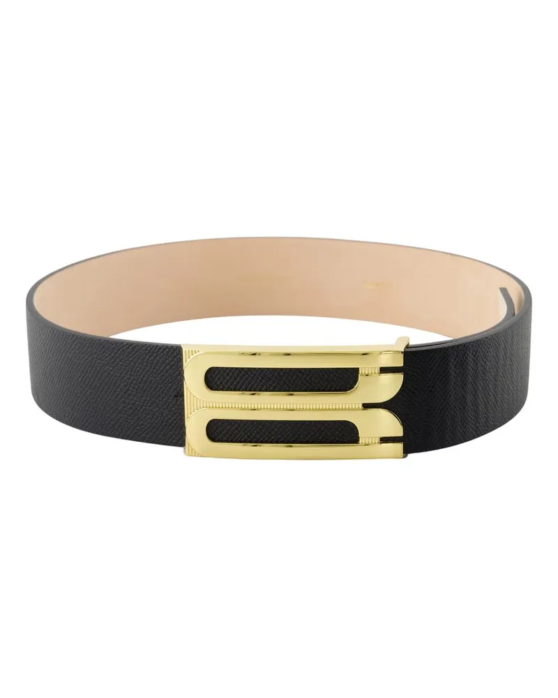 Victoria Beckham Jumbo Belt  Leder schwarz Black