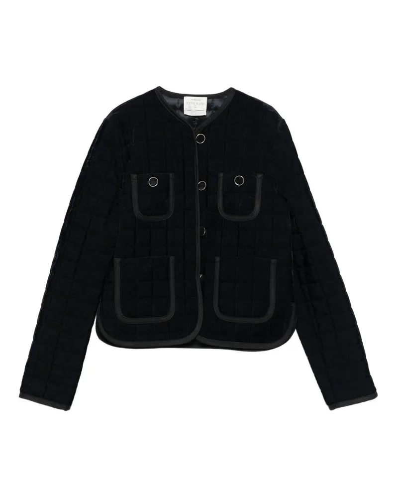 forte_forte Matelasse Kurzjacke Blue