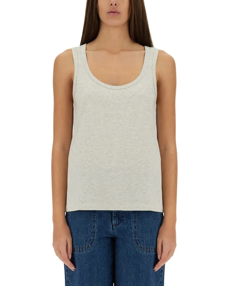 A.P.C. Tops mit Logo Grey