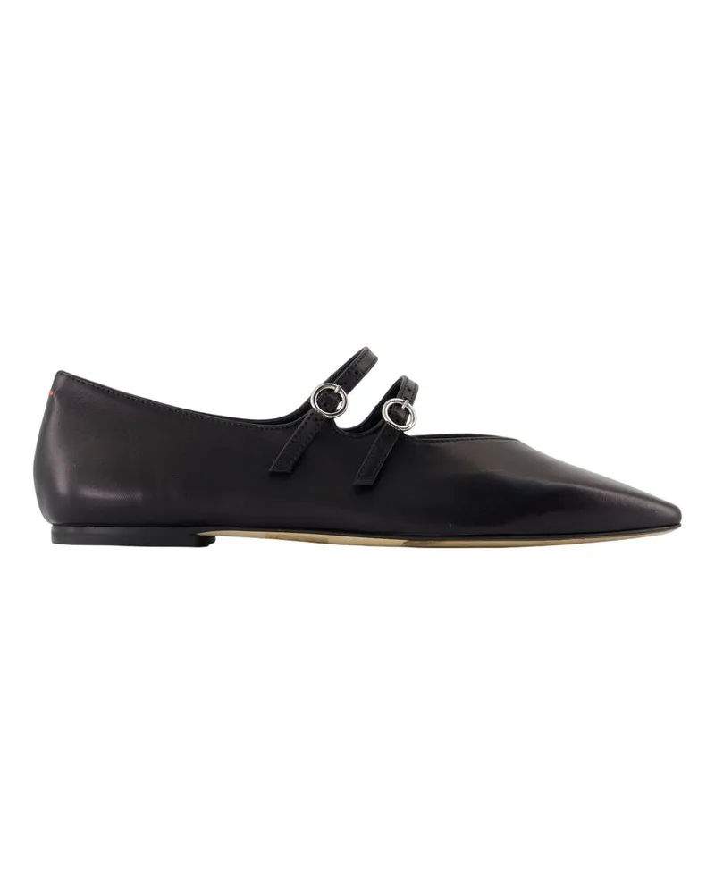 aeyde Franny Ballerinas  Leder schwarz Black