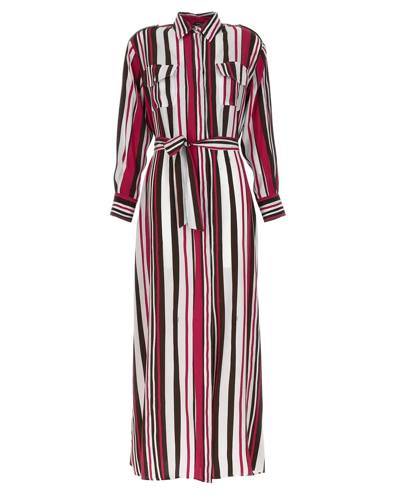 Kiton gestreiftes Hemdkleid Mehrfarbig