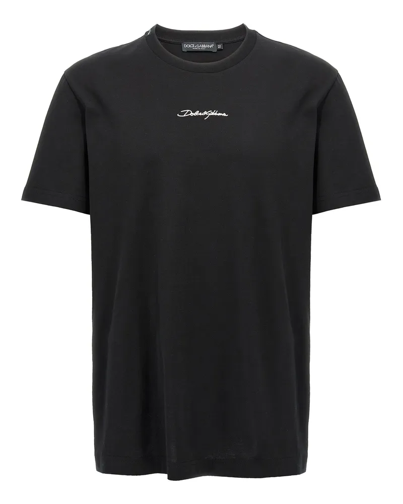 Dolce & Gabbana Logo Stickhemd Black