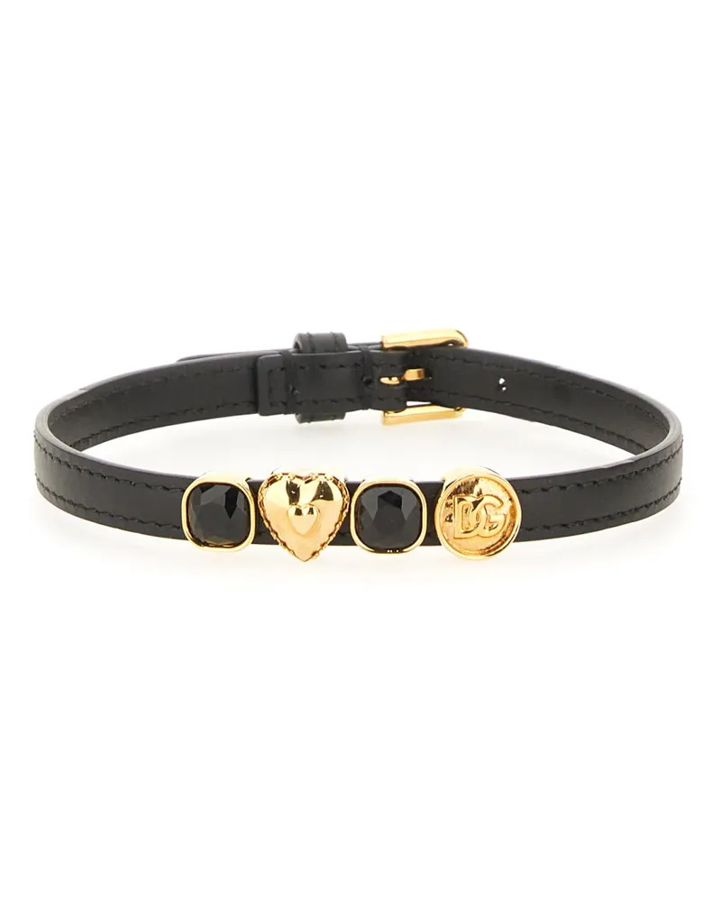 Dolce & Gabbana Leder Choker Black