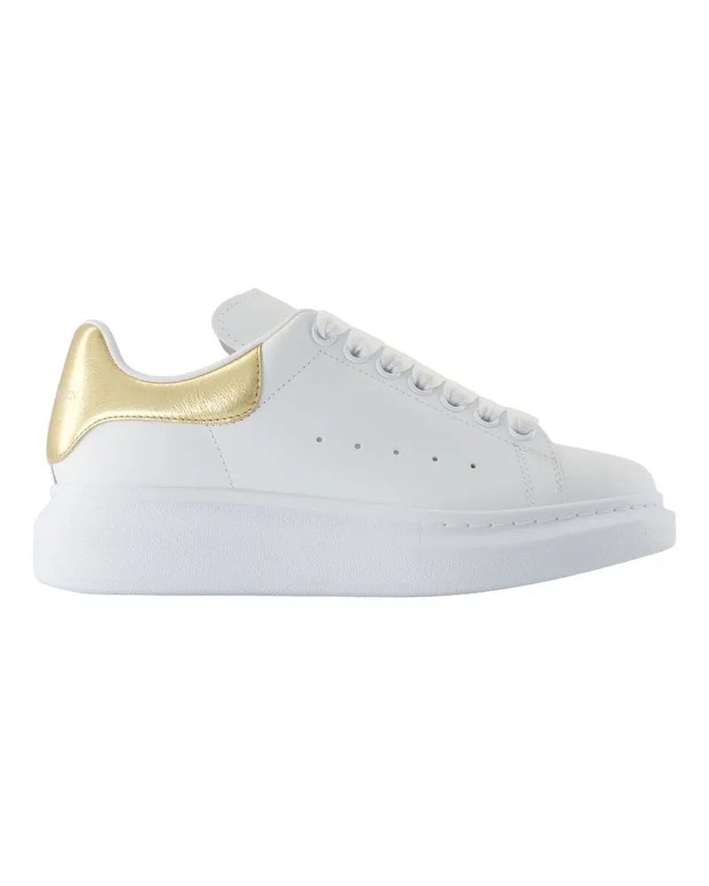Alexander McQueen Übergroße Turnschuhe  Leder Weiß White