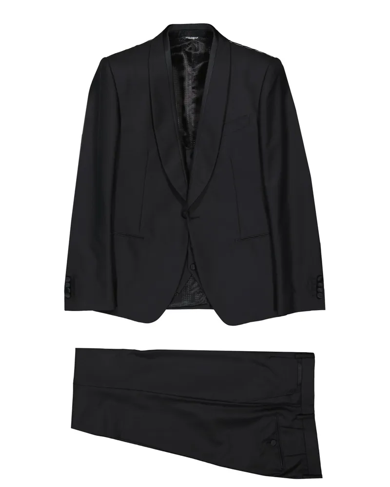 Dolce & Gabbana Anzug aus Wolle und Seide von Schwarz