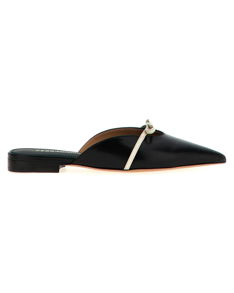 Ferragamo Giulye' Maultiere Black