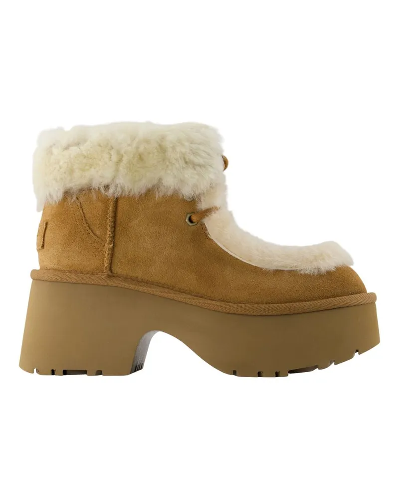 UGG Esmee Schnürstiefeletten aus -Leder in Braun Brown