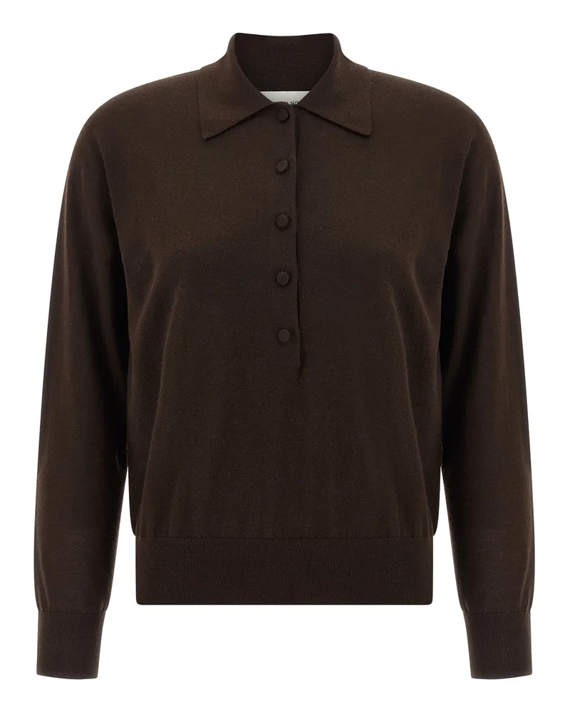 Dries van Noten Dries Van Note 'Tuno' Polo -Shirt Brown