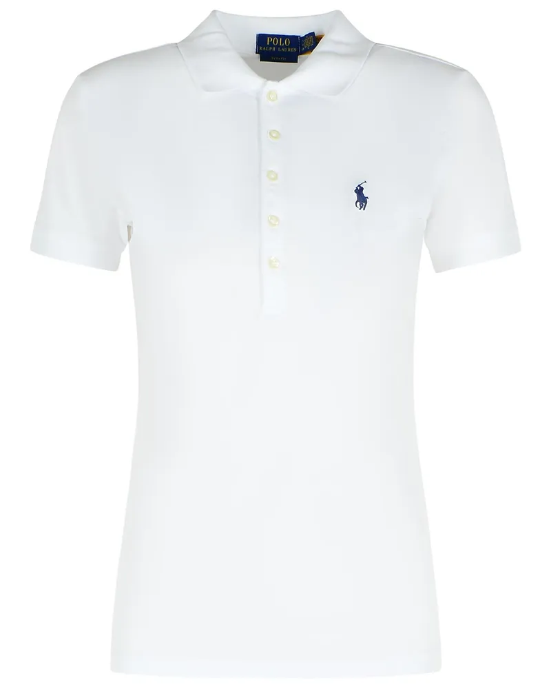 Ralph Lauren Julie' weißes Baumwollpolo -Hemd White