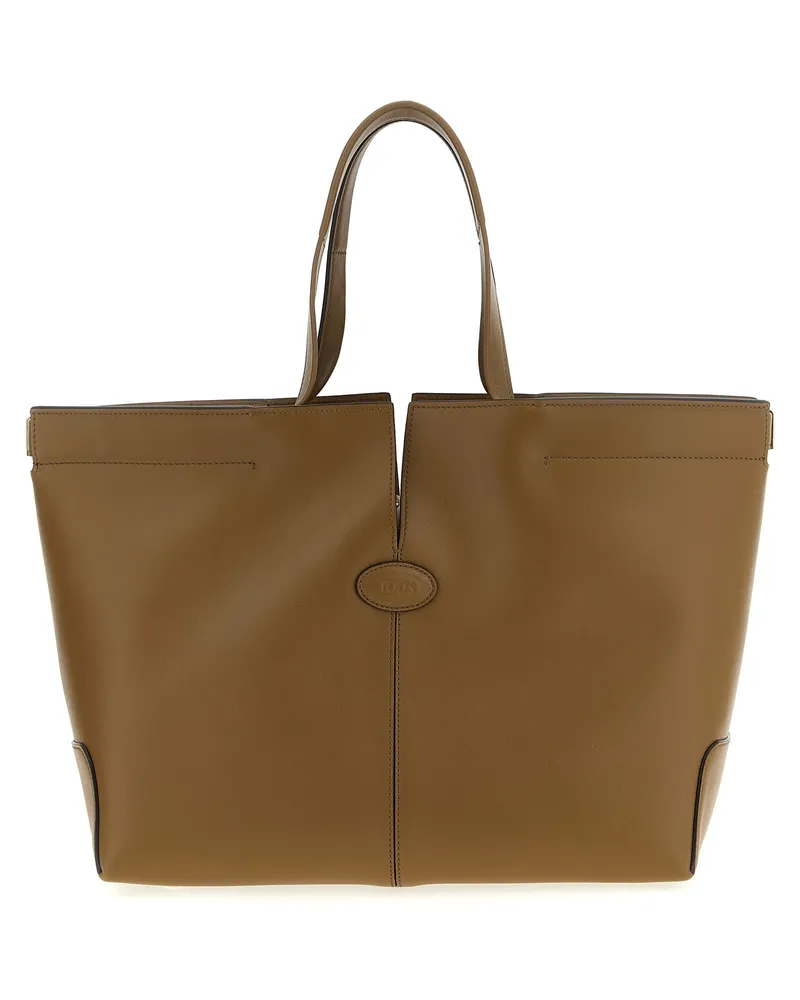TOD'S Tod 's Mittel kleiner ' Di Bag Folio 'Einkaufstasche Green