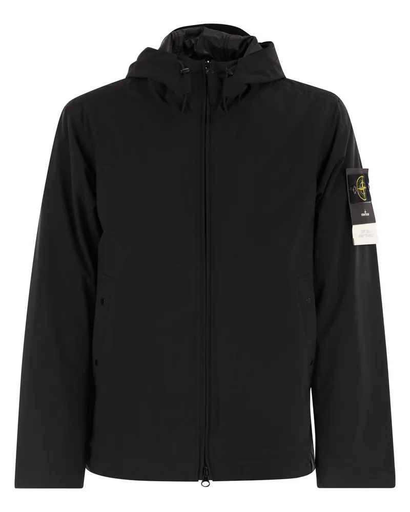 Stone Island gepolsterte Jacke mit wasserdichtem und winddichtem Membran Black