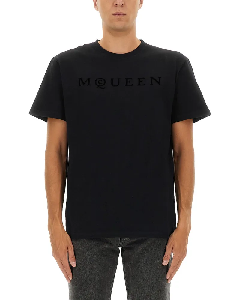 Alexander McQueen Alexander MC Queen T -Shirt mit Logo Black