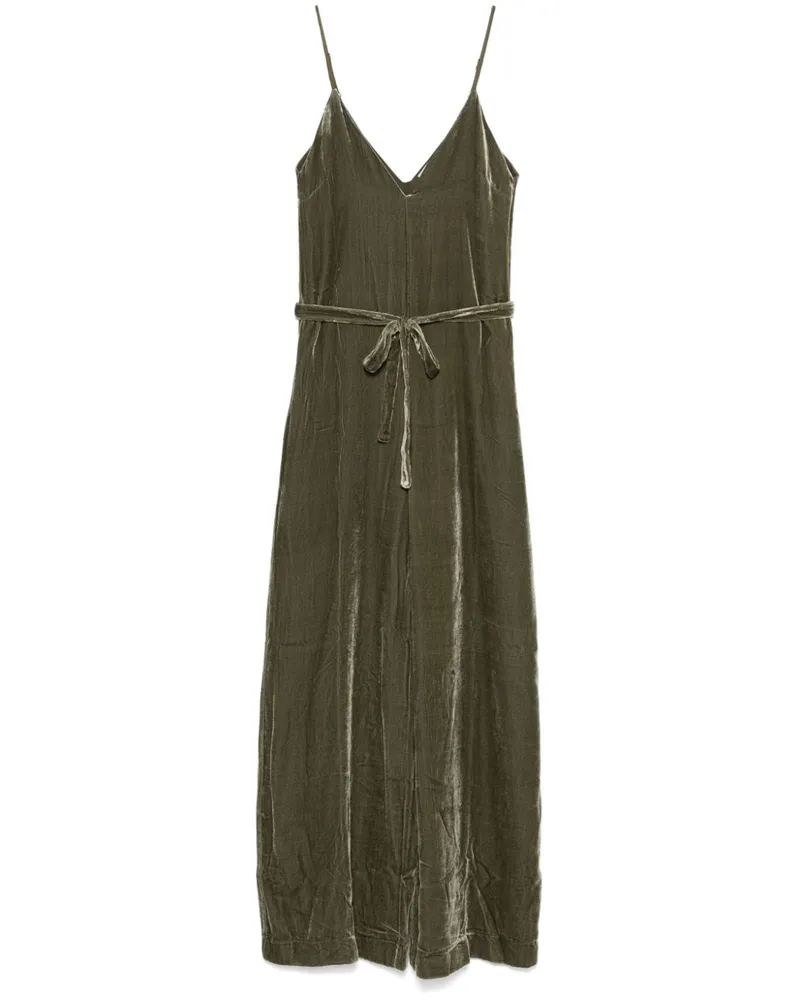 Gold Hawk Clothing Goldener Hawk Velvet Jumpsuit Green