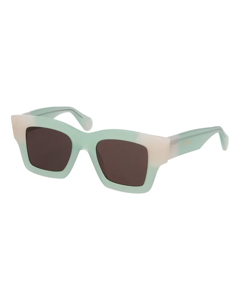 Jacquemus Baci Sonnenbrille für Herren Acetat Grün/Beige -