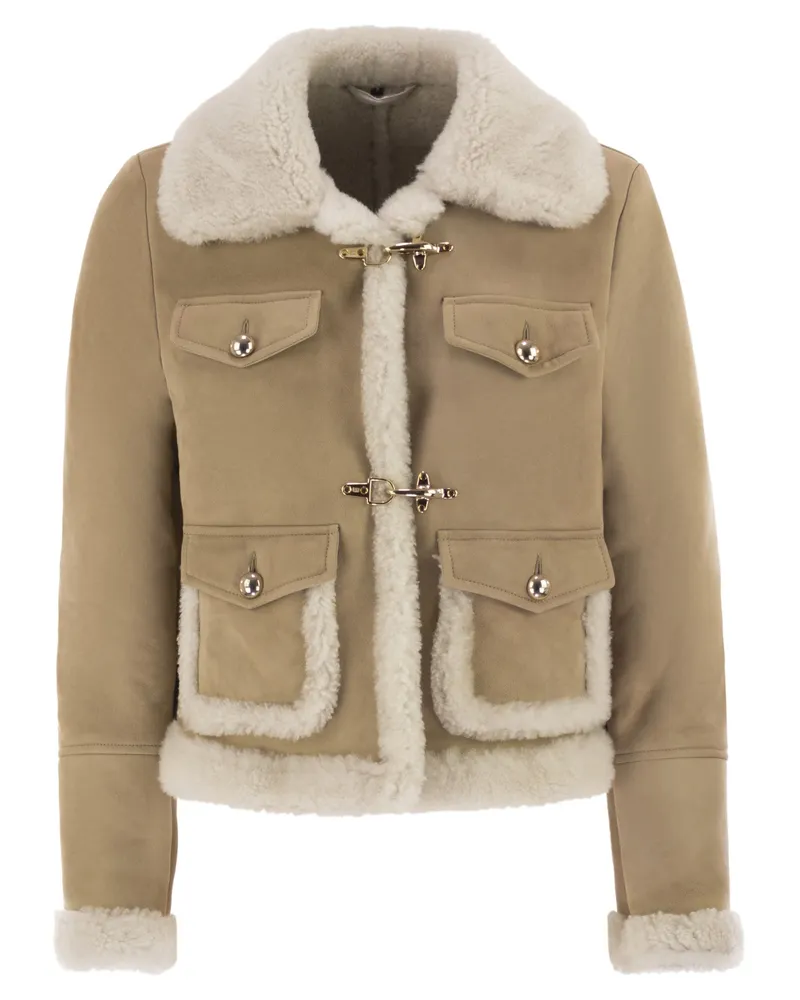 Fay 2 Schaffellhaken Beige