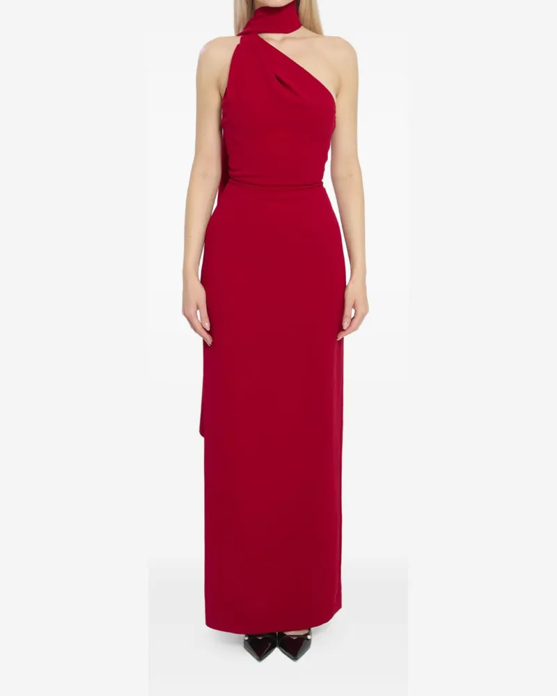 Solace London Halb-Maxikleid Red