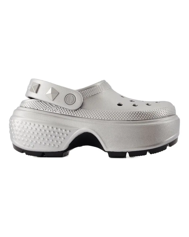 Crocs Stomps Sandalen  Synthetic Silber Silver