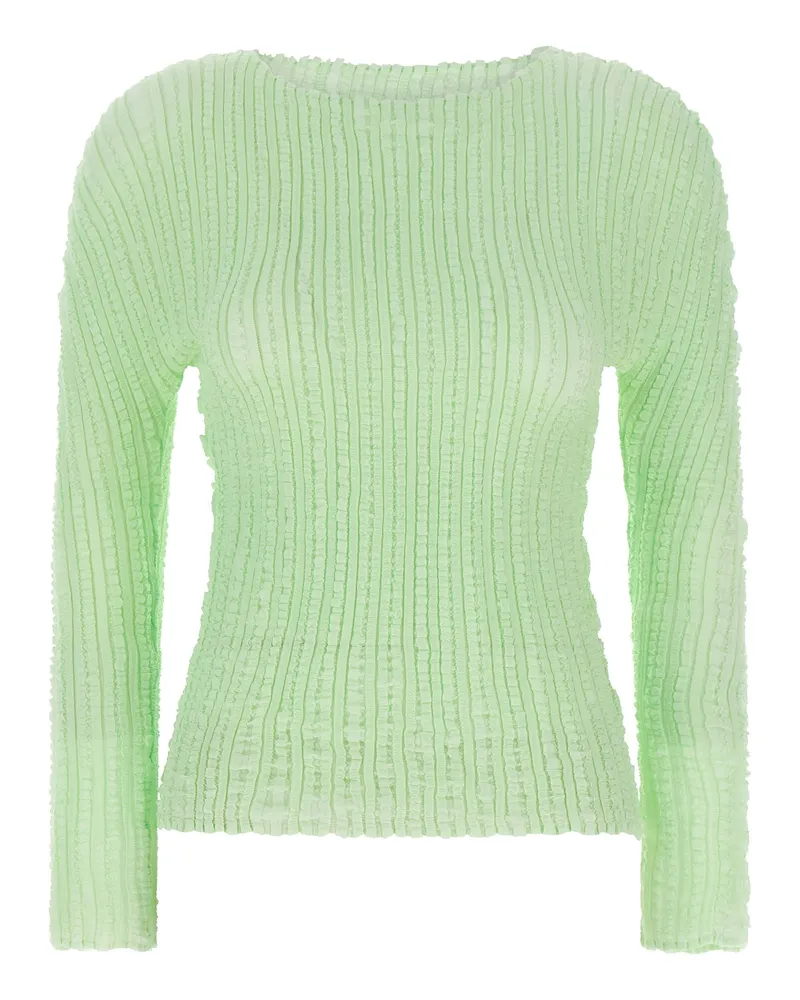 Issey Miyake Jellyfish Fleats' Pullover Green