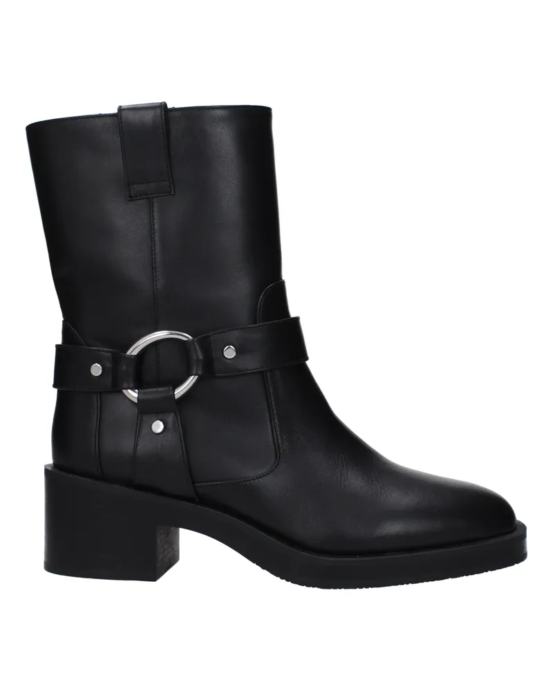 Stuart Weitzman Damens Lederstiefel Schwarz -