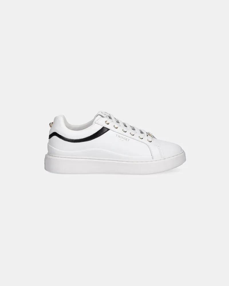 Twin-Set Twin-Set-Sneaker mit kontrastierenden Einsätzen White