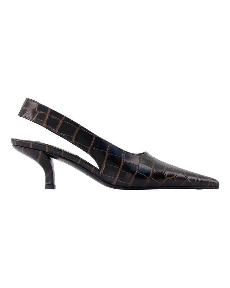 Totême Klassische Sandalen Totem Lederbraun Brown