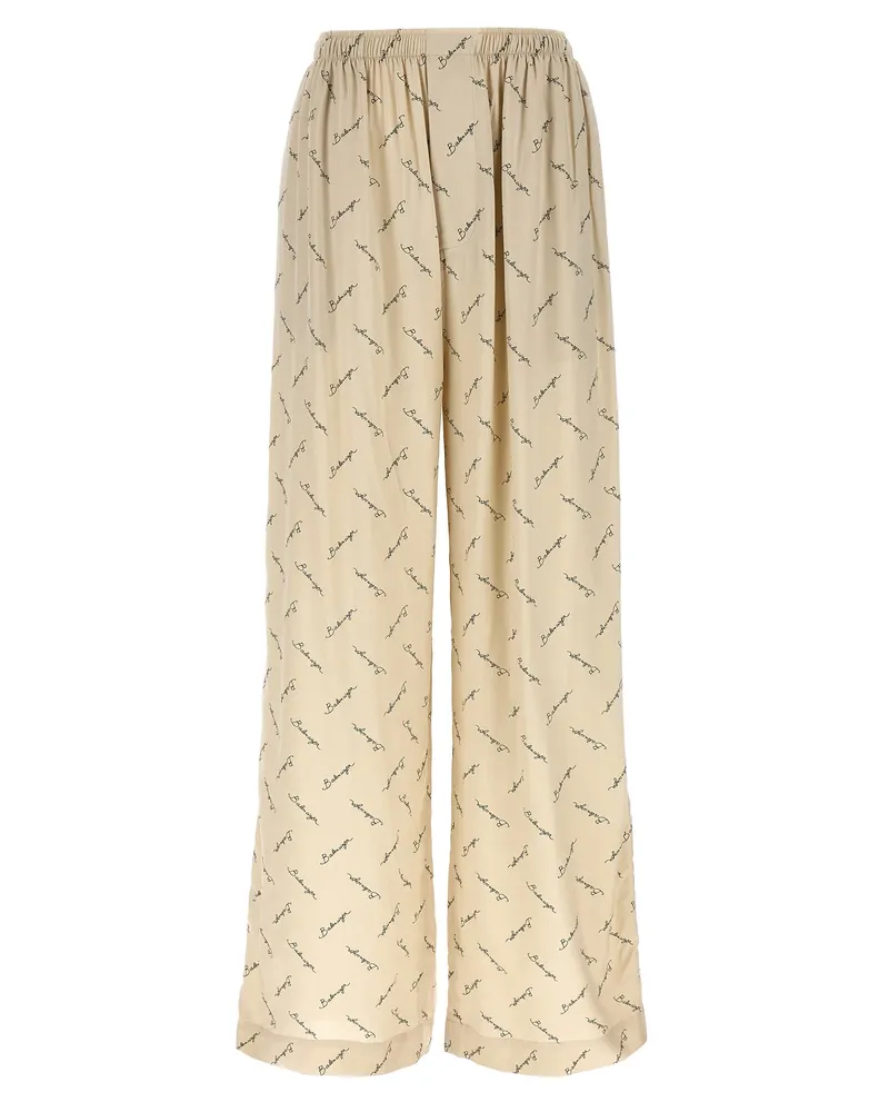Balenciaga Logo Hosen Beige