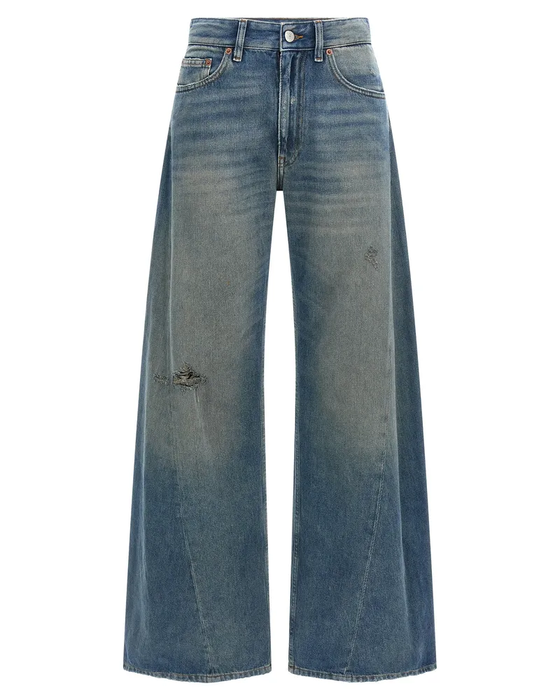 Maison Margiela Wide Leg Jeans Blue