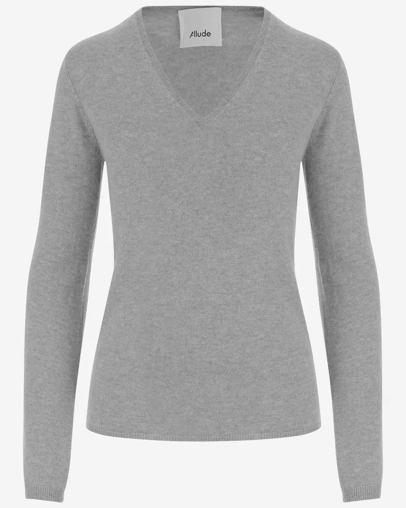 ALLUDE Gegen Kaschmirpullover anspielend Grey