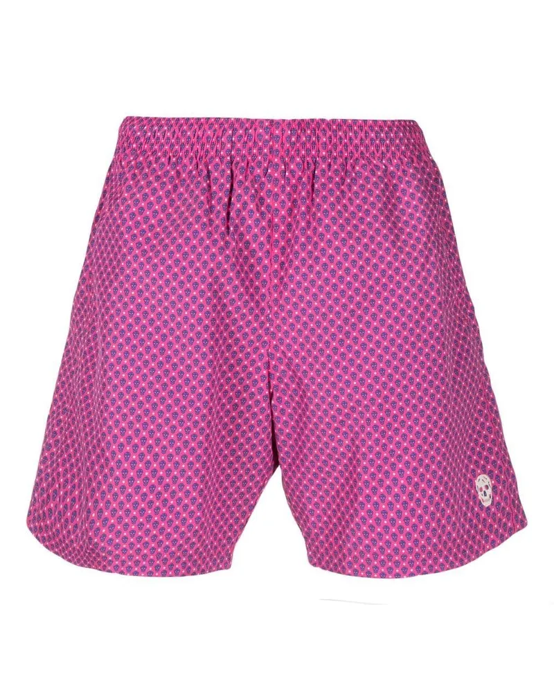 Alexander McQueen Alexander MC Queen Logo Badeanzug Pink