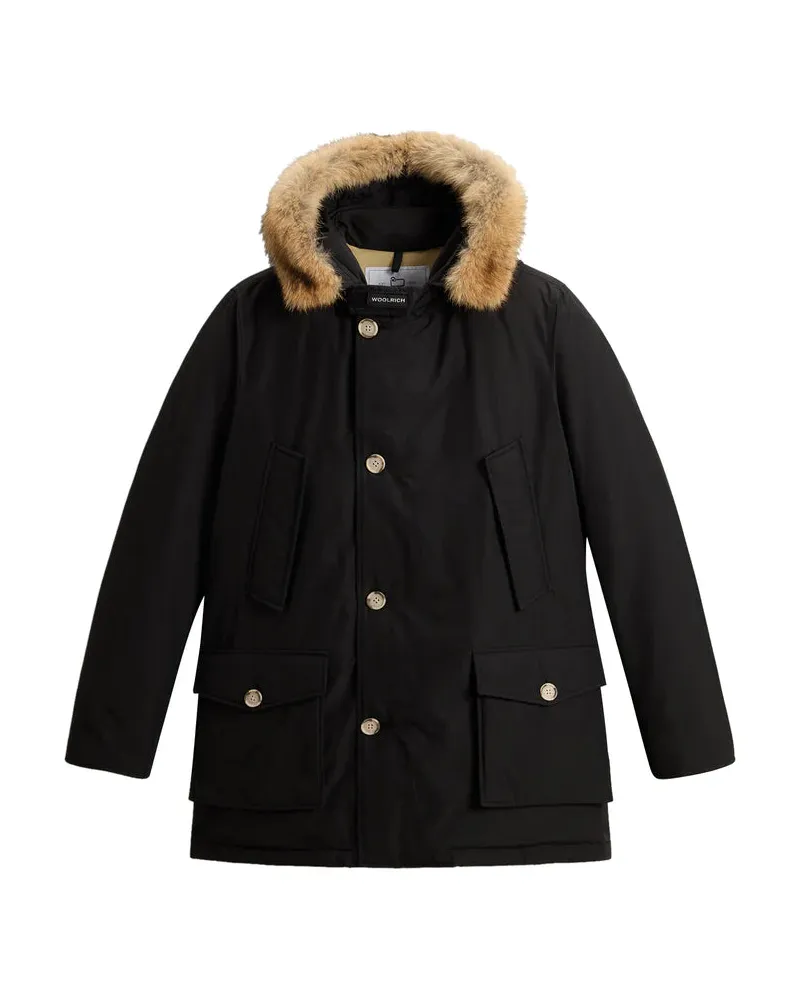 Woolrich Arctic abnehmbarer Pelzparka Black