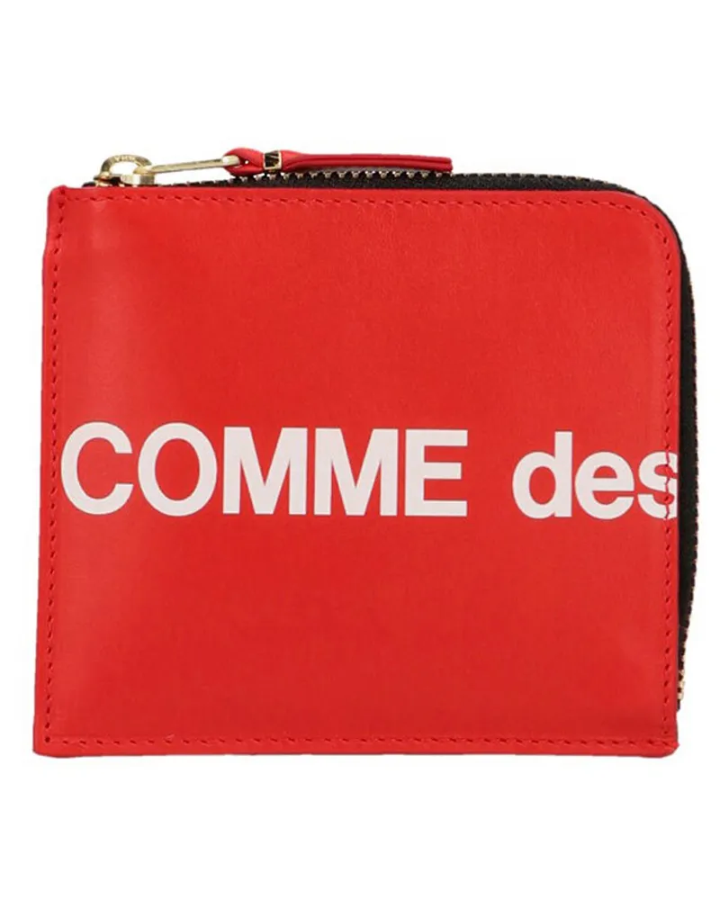 Comme des Garçons Comme des Garçons Brieftasche 'riesiger Logo' Brieftasche Red