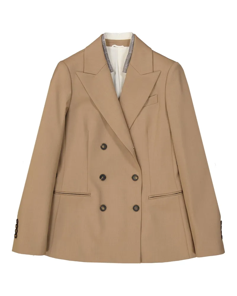 Brunello Cucinelli Wool Jacket Braun