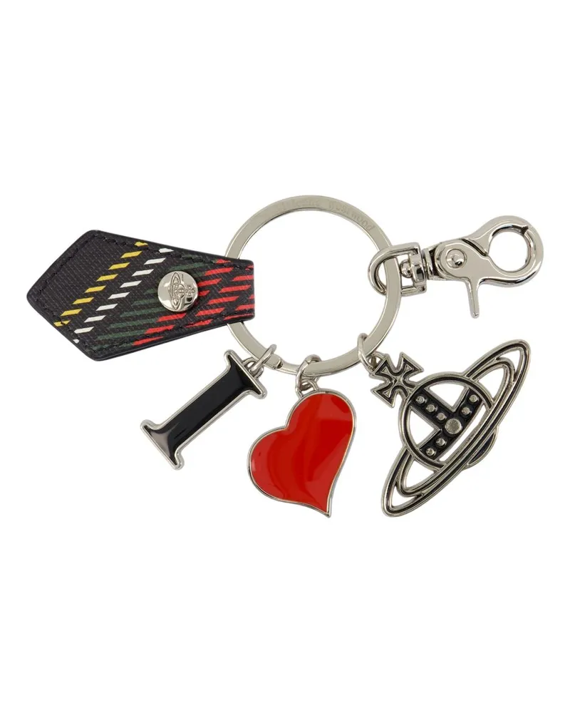 Vivienne Westwood Ich liebe Orb Keychain  Metal Black Schwarz
