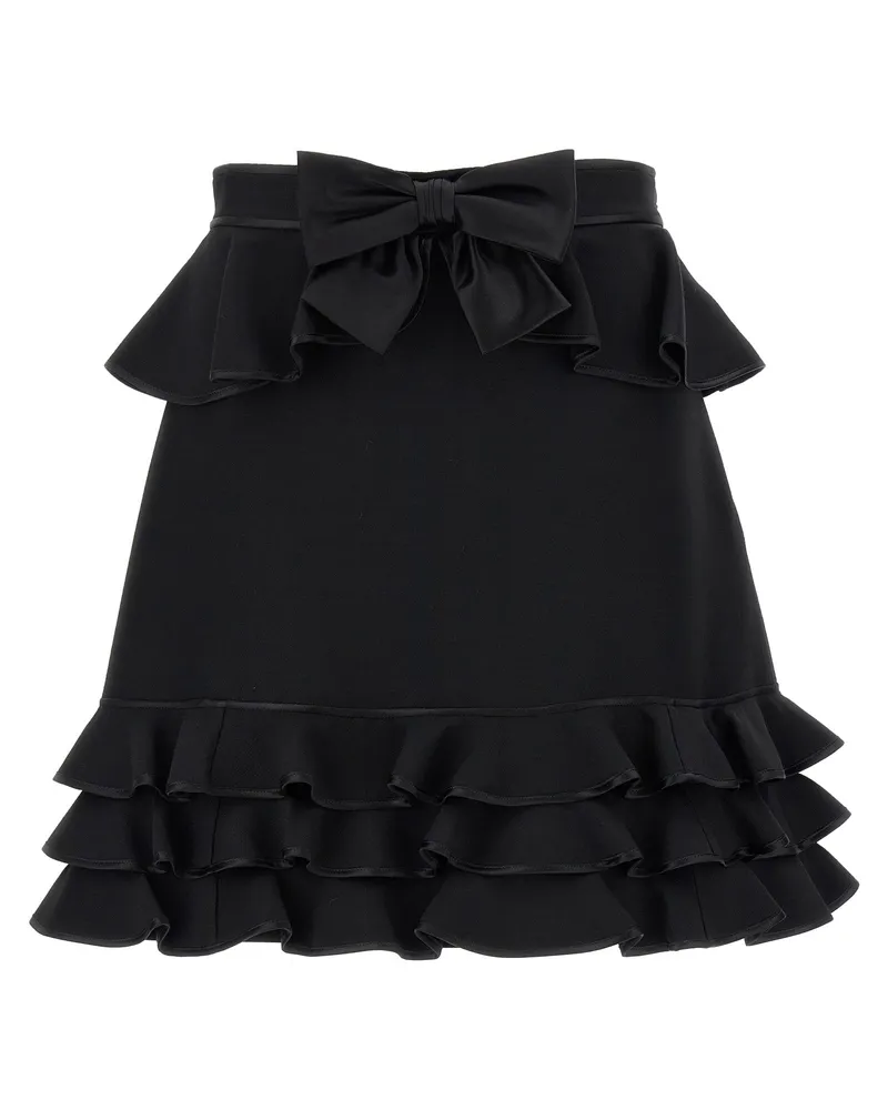 Valentino Garavani Valentino Garavani Krepp-Couture-Rock Black