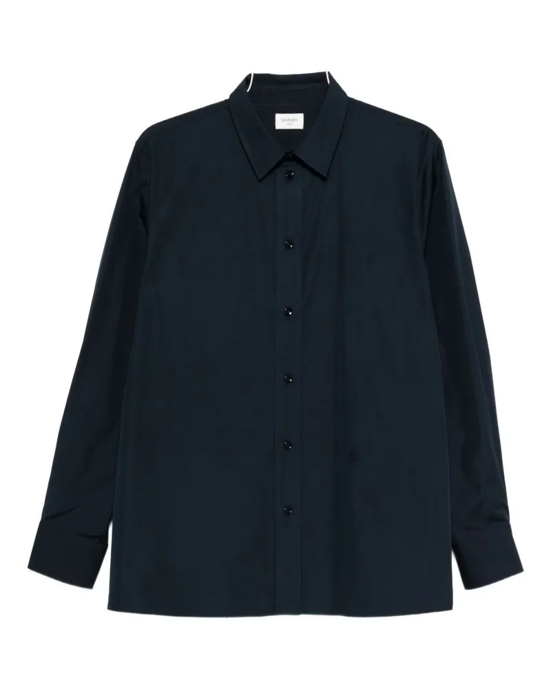 Saint Laurent Baumwollhemd Blue