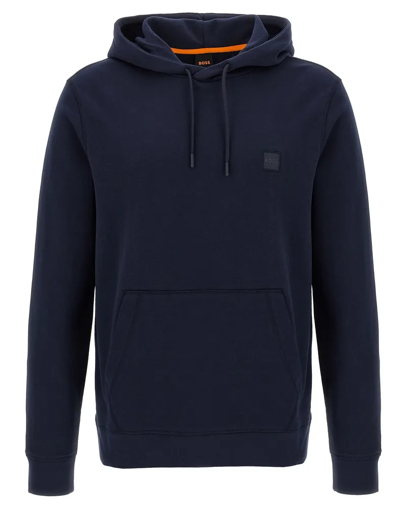 HUGO BOSS Wir reden' Hoodie Blue