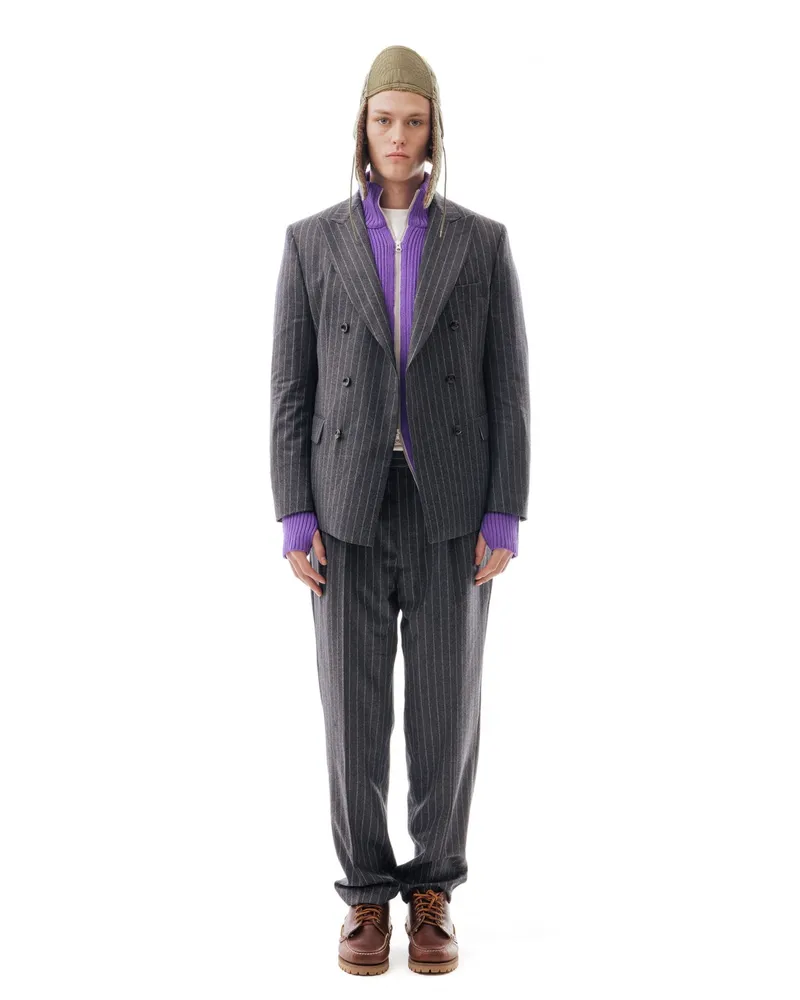 LC23 Nadelstreifengrau Blazer 